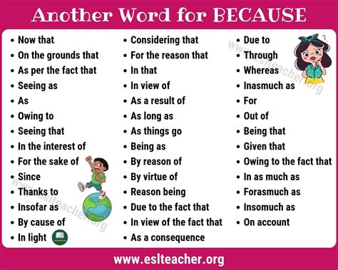 words to use instead of as.